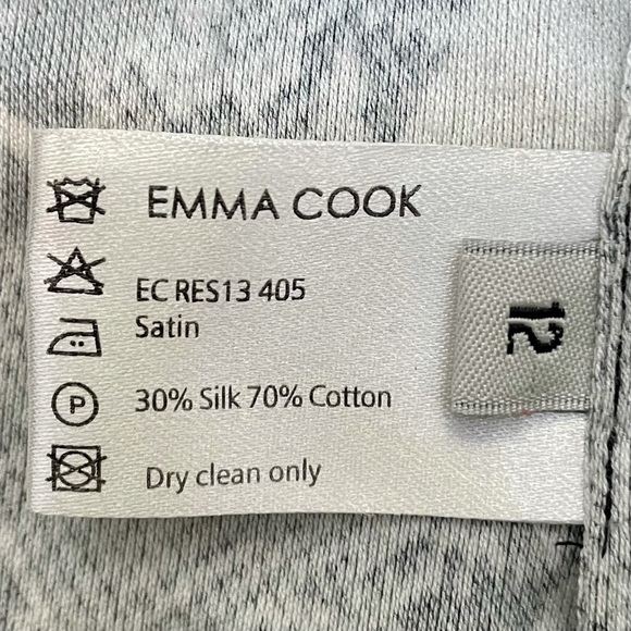 Emma Cook Silk Blend Shift Dress w 3/4 Sleeves - Picture 8 of 10